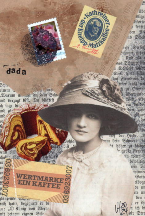 Mail-Art Dada Postkarte Uwe Höfig