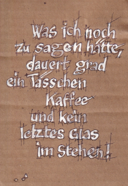 Postkarte Mail-Art Scharlih Bo