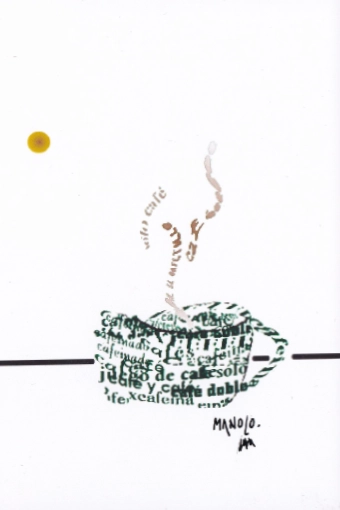 Manuel Sainz Serrano Mail-Art Postkarte