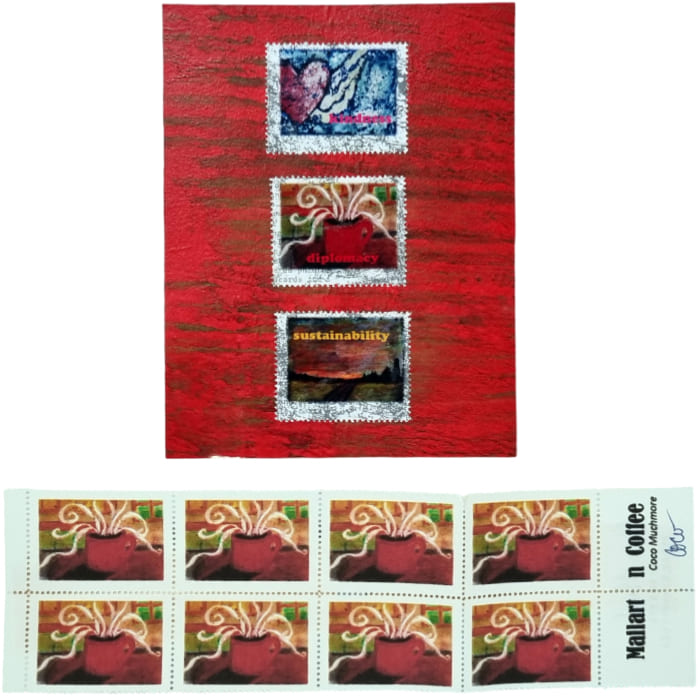 Postkarte und Briefmarken Coco Muchmore