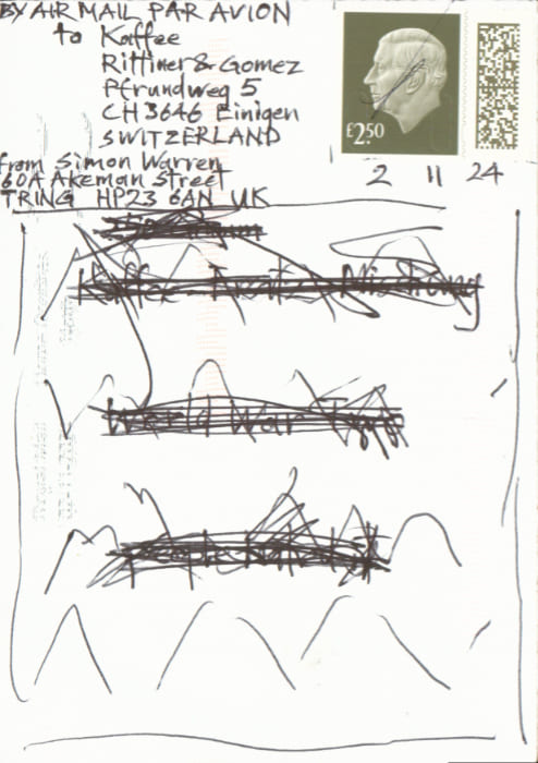 Postkarte Simon Warren